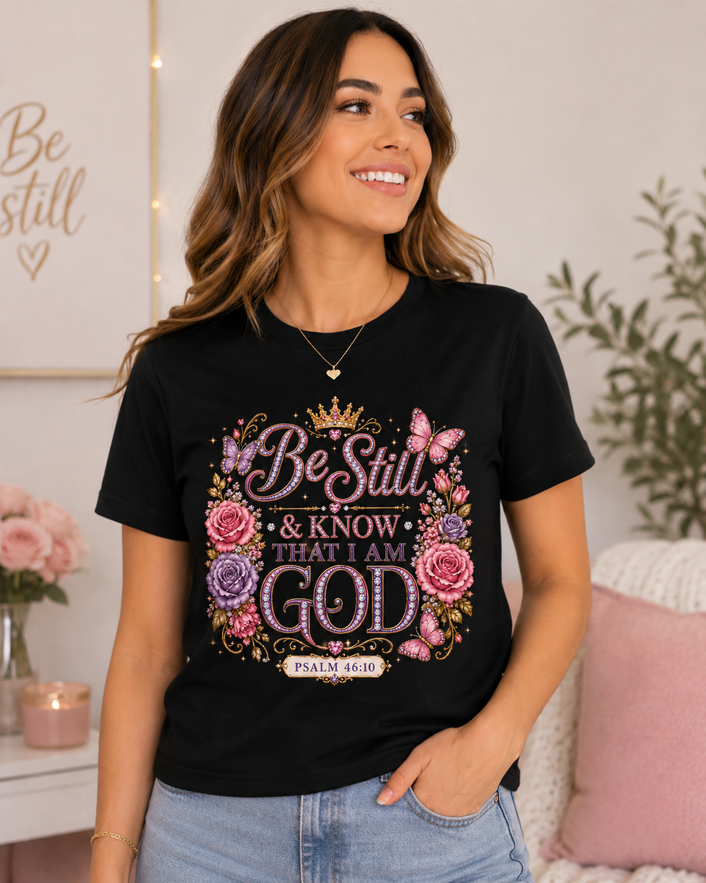 Be Still & know that I AM God Gildan 5.3 oz.