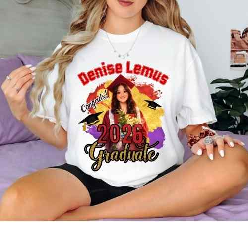 Custom Graduate Shirt Gildan 5.3 oz. T-Shirt