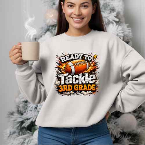 Ready to Tackle 3rd Grade Gildan 5.3 oz. T-Shirt New Arrival
