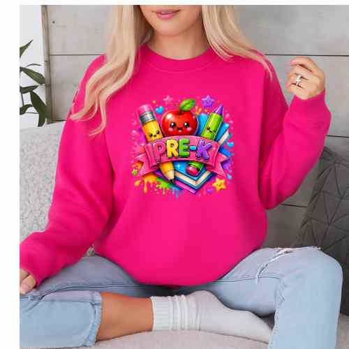 Fun Colorful Pre-K Gildan 5.3 oz. T-Shirt New Arrival