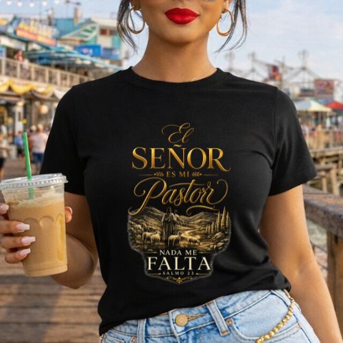El Señor es mi Pastor Gildan 5.3 oz. T-Shirt Salmo 23